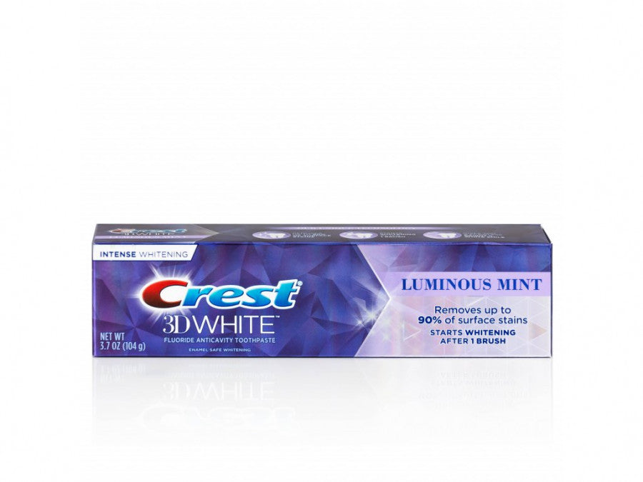 Crest 3D White Advanced, Teeth Whitening Toothpaste 3.7 oz Travel Size