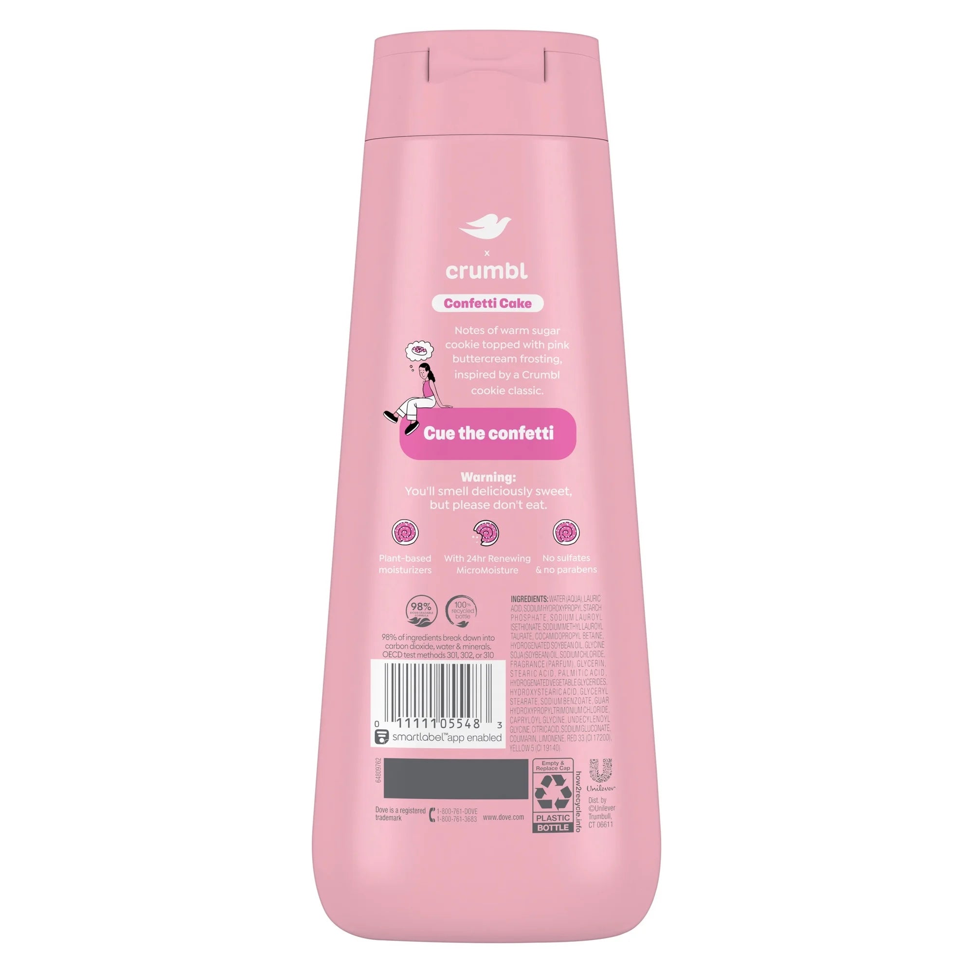 Dove Crumble Bodywash - Strawberry Crumb Cake
