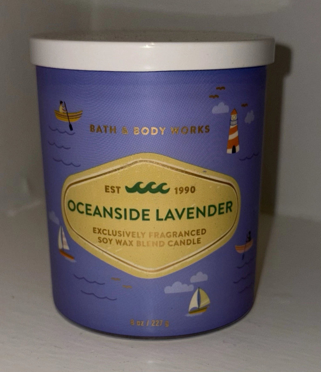 Bath & Body Works single wick Candle - Oceanside Lavender